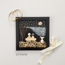 Nart Handicraft Ahşap Dekoratif Tablo | El Yapımı Minimal Masa & Duvar Dekoru | Modern Rustik Ev Hediyesi | Lunavia