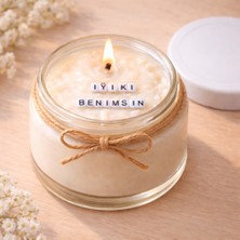 Verda Desing Iyi Ki Benimsin Notlu Kokulu Kavanoz Mum - Özel Notlu Hediyelik Cam Mum
