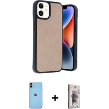 İlk El Grup Ieg™ iPhone 11 Kıvılcım Işık Serisi - Siyah Bilvis 3D Cam Ekran Koruyucu + Turuncu Neon Fosforlu Kamera Lens