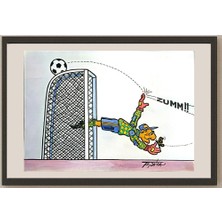 Karikatural Nombre Fernando Tesada 29X21CM Orijinal Karikatür BOD03429