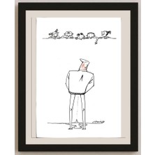 Karikatural Gheng Zhu 29X21CM Orijinal Karikatür BOD03797