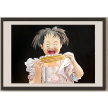 Karikatural Wang Rui Xiang 29X21CM Orijinal Karikatür BOD03816
