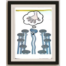Karikatural Ruslau Dolzenets 29X21CM Orijinal Karikatür BOD03862