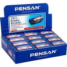 Pensan Mavi Sınav Silgisi 24 Adet Plastik Silgi Ekonomik Paket ile Temizleme Kolaylığı