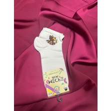 Ekru Kedi Desenli Pamuklu Çorap