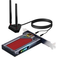 Fenvi FV-BE8800RGB Wifi 7 Pcıe Masaüstü Ağ Kartı - Intel BE200, Bluetooth 5.4, Rgb Aydınlatmalı Tri-Band Adaptör