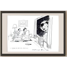 Karikatural Zhang Yaming 43X30CM Orijinal Karikatür BOD03508