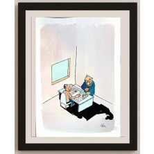 Karikatural Erico Junqueira 29X21CM Orijinal Karikatür BOD04273