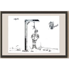 Karikatural Raed Khalil 26X20CM Orijinal Karikatür BOD04368