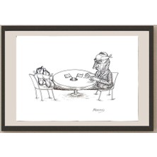 Karikatural Meerov Vladimir 33X23CM Orijinal Karikatür BOD04114
