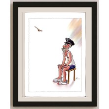 Karikatural Ilya Katz 29X21CM Orijinal Karikatür BOD04545