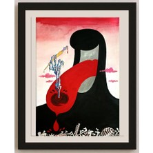 Karikatural Li Hai Feng 27X23CM Orijinal Karikatür BOD04847
