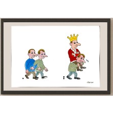 Karikatural Qiao Wei 29X21CM Orijinal Karikatür BOD04975