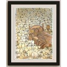 Karikatural Ikhsan Dwjong 29X21CM Orijinal Karikatür BOD05011