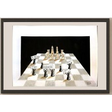 Karikatural Melisa Lopez 29X21CM Orijinal Karikatür BOD04981