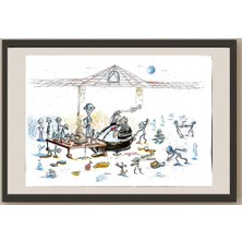 Karikatural Flavio Fabricio Barreibo 29X21CM Orijinal Karikatür BOD04982