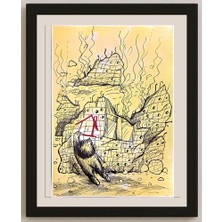 Karikatural Harumi Imahase 29X21CM Orijinal Karikatür BOD05013