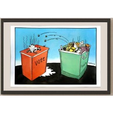 Karikatural Hong Shun Hai 29X21CM Orijinal Karikatür BOD04967