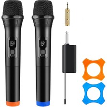 Hepu HP-M001 2 El Kablosuz Telsiz Mikrofon