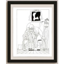 Karikatural Cheng Zhen Lin 35X28CM Orijinal Karikatür BOD04642
