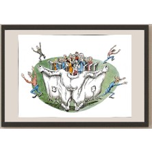 Karikatural Romanov Vladimir 39X30CM Orijinal Karikatür BOD04655
