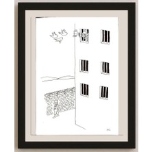 Karikatural Masoud Ziaei Zardkhashosei 29X21CM Orijinal Karikatür BOD04678