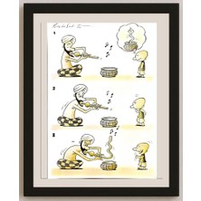 Karikatural Bambang Sulistyo 29X21CM Orijinal Karikatür BOD05262