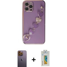 İlk El Grup Ieg™ iPhone 12 Pro Nova Işık Prime - Siyah Polymer Nano Ekran Koruyucu + Sarı Neon Fosforlu Kamera Lens