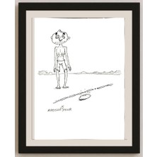 Karikatural Amin Roshanpour 29X21CM Orijinal Karikatür BOD04682