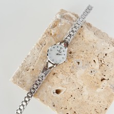 Vesce Atelier Lespom Gümüş Saat Beyaz