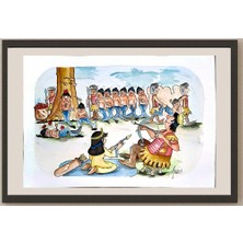 Karikatural Anang Hadl Handoko 43X30CM Orijinal Karikatür BOD04662