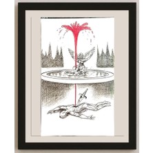 Karikatural Massood Abrishaman 33X20CM Orijinal Karikatür BOD04873