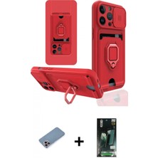 İlk El Grup Ieg™ iPhone 13 Pro Max Vadi Form Prime - Şeffaf 360 Full Body Arka Koruyucu + Pembe Shine Kamera Lens Koruma Cam