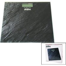 Go İthalat Dijital - Pilli  Cam Banyo Baskülü  LCD Ekran - Sıcaklık Göstergeli   180KG/50GR   26X26CM  Sinbo SBS-4450 (5468)