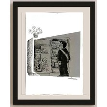 Karikatural Ramirez Jose Augusto 29X21CM Orijinal Karikatür BOD04860