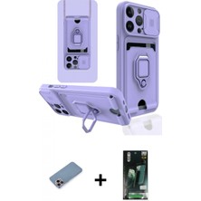 İlk El Grup Ieg™ iPhone 13 Pro Max Vadi Form Prime - Şeffaf 360 Full Body Arka Koruyucu + Pembe Shine Kamera Lens Koruma Cam