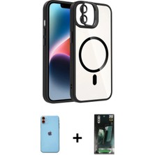İlk El Grup Ieg™ iPhone 11 Yadigar Asil Koleksiyonu - Siyah 360 Mat Full Body Arka Koruyucu + Turuncu Neon Fosforlu Kamera Lens