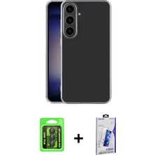 İlk El Grup Ieg™ Galaxy S26 Plus Zirve Doku - Siyah Bilvis 3D Cam Ekran Koruyucu + Siyah Raze Metal Kamera Lens