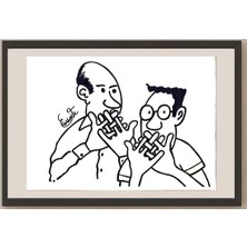 Karikatural Eduardo Caldari Junior 29X21CM Orijinal Karikatür BOD04911