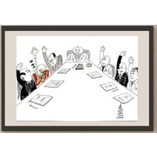 Karikatural Ban Khianlamai 35X25CM Orijinal Karikatür BOD04645