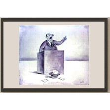Karikatural Zheng Limin 29X21CM Orijinal Karikatür BOD04977