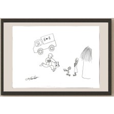 Karikatural Zhang Jun 29X21CM Orijinal Karikatür BOD04813