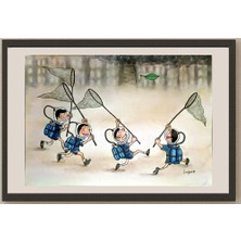 Karikatural Liang Junqi 29X21CM Orijinal Karikatür BOD05254