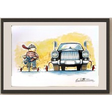 Karikatural Goran Celicanin 29X21CM Orijinal Karikatür BOD04568