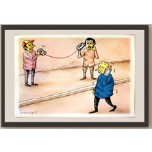 Karikatural Abbas Naaseri 29X21CM Orijinal Karikatür BOD04586