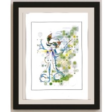 Karikatural Sepideh Sharifi 43X30CM Orijinal Karikatür BOD05319