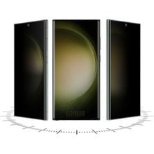 HANPORIUM Samsung Galaxy S23 Ultra Uyumlu Kavisli Hayalet Ekran Koruyucu Nano Polimer Film Tam Koruma Ekranı Tam Kaplar