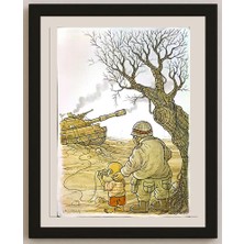 Karikatural Ikhsan Dwjong 29X21CM Orijinal Karikatür BOD05132