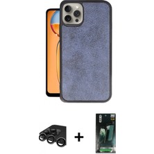 İlk El Grup Ieg™ iPhone 15 Pro Kıvılcım Işık Serisi - Şeffaf 360 Full Body Arka Koruyucu + Titanyum Gri Raze Metal Kamera Lens