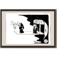 Karikatural Morello Facundo Alberto 43X30CM Orijinal Karikatür BOD04963